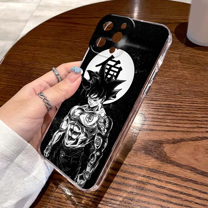 เคสโทรศัพท์ใสแบบนิ่มลายโลโก้โกคู ดราก้อนบอล สำหรับ Apple iPhone 17 Air 16e 16 15 14 13 12 11 Mini Pro Max Plus