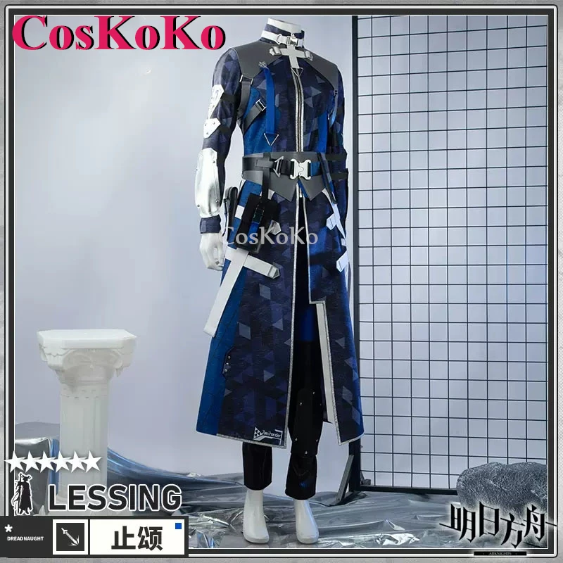 【Customized】CosKoKo Lessing Cosplay Game Arknights Costume Fashion Handsome Uniforms Halloween Party Role Play Clothing S-XXL