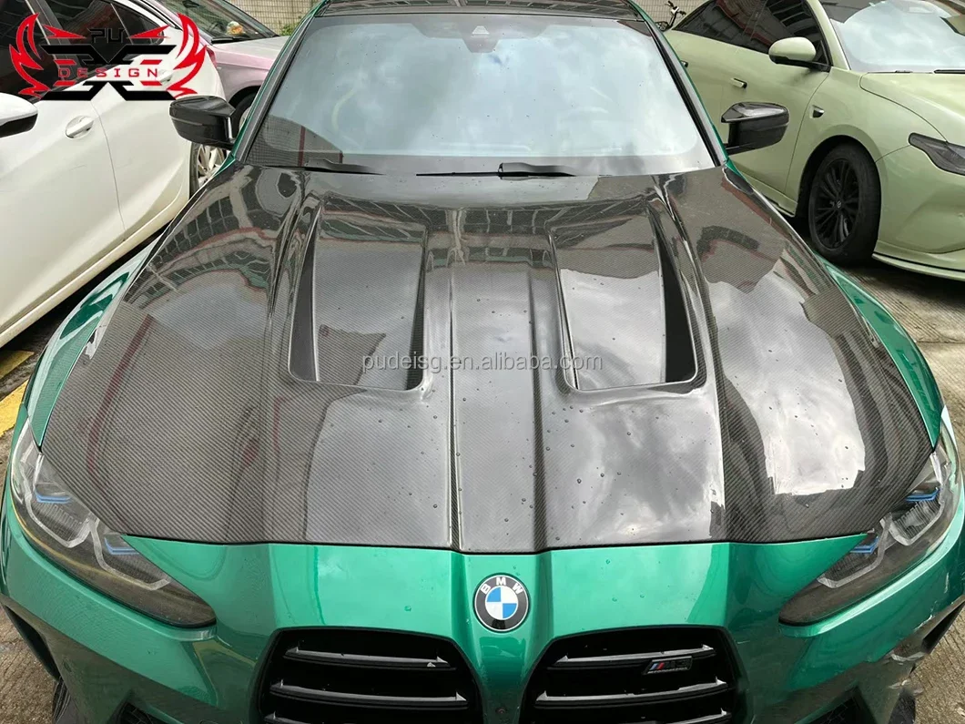 High Quality for  M3 G80 M4 G82 G83 Dry Carbon Fiber Hood Engine Hood A-N Style Body Kit