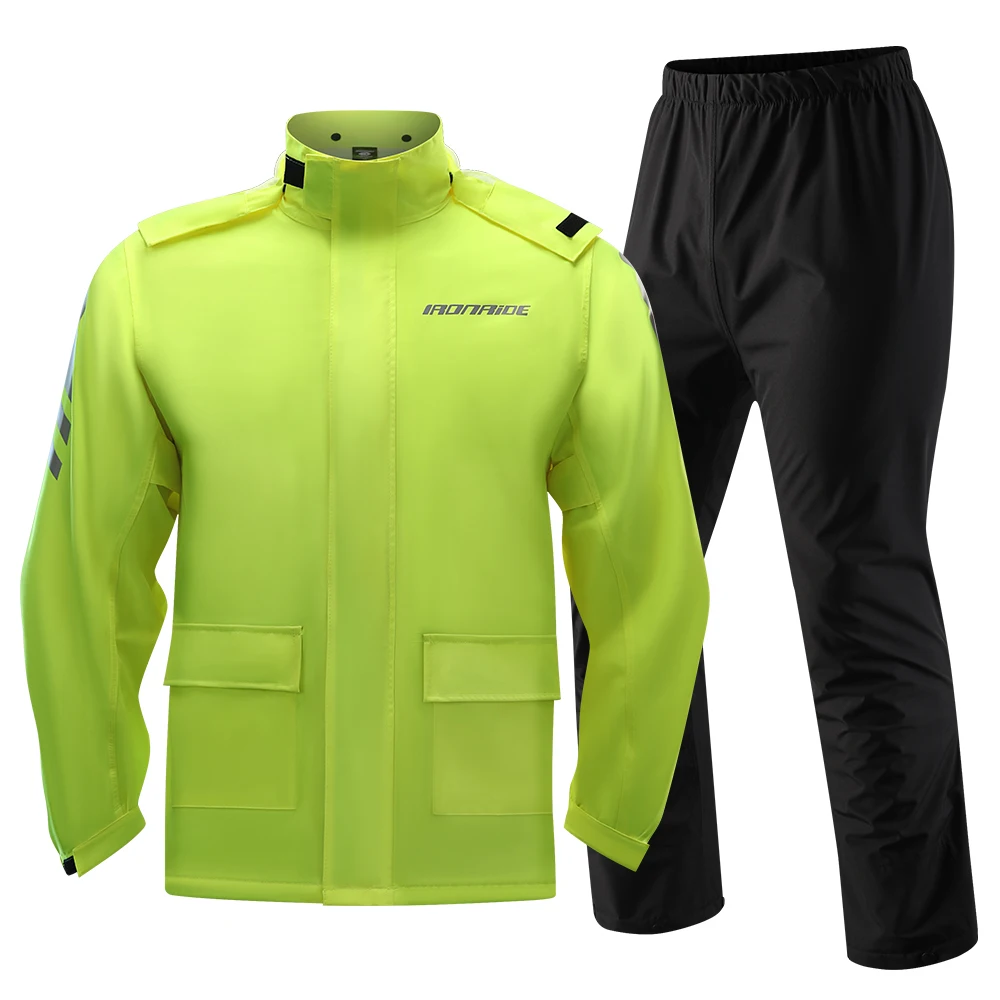 

Motorcycle Raincoat Adult Rainy Weather Riding Windproof Reflective Set Outdoor Riding Split Raincoat With Hidden Shoe Cover