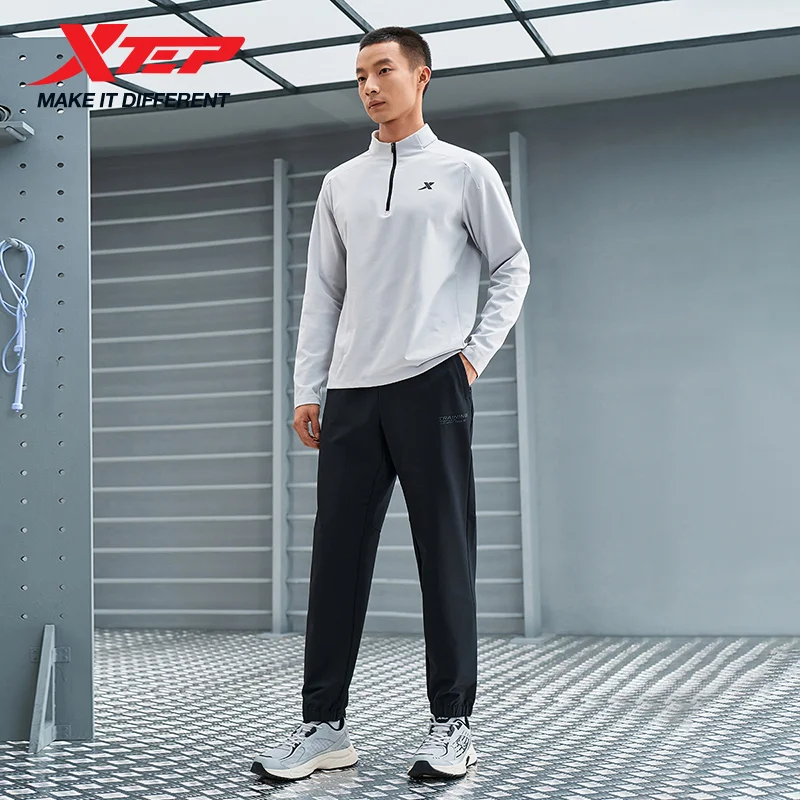 بنطلون Xtep للرجال للركض والماء ونعل مرن مريح رياضي كلاسيكي كل يوم أنيق 976429980547 #6