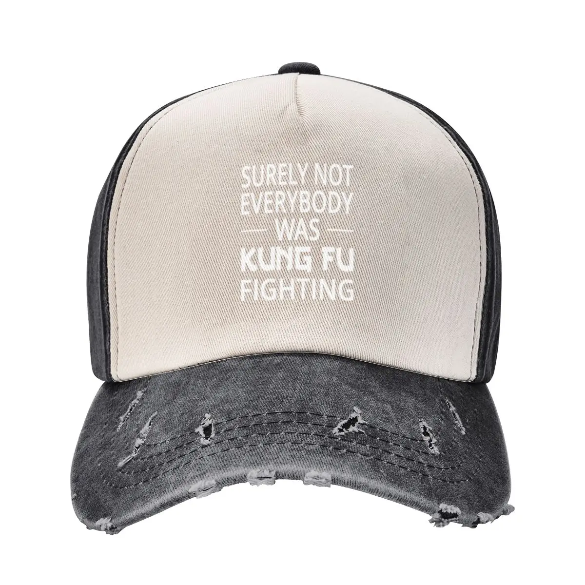 Surely Not Everybody Was Kung Fu Fighting Baseball Cap Visor Horse Hat Caps For Men Women's