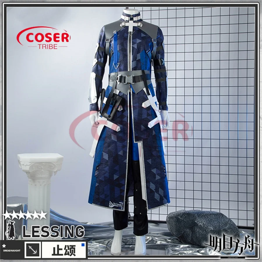 COSER TRIBE  Anime Game Arknights Lessing   Halloween Carnival Role CosPlay Costume Complete Set