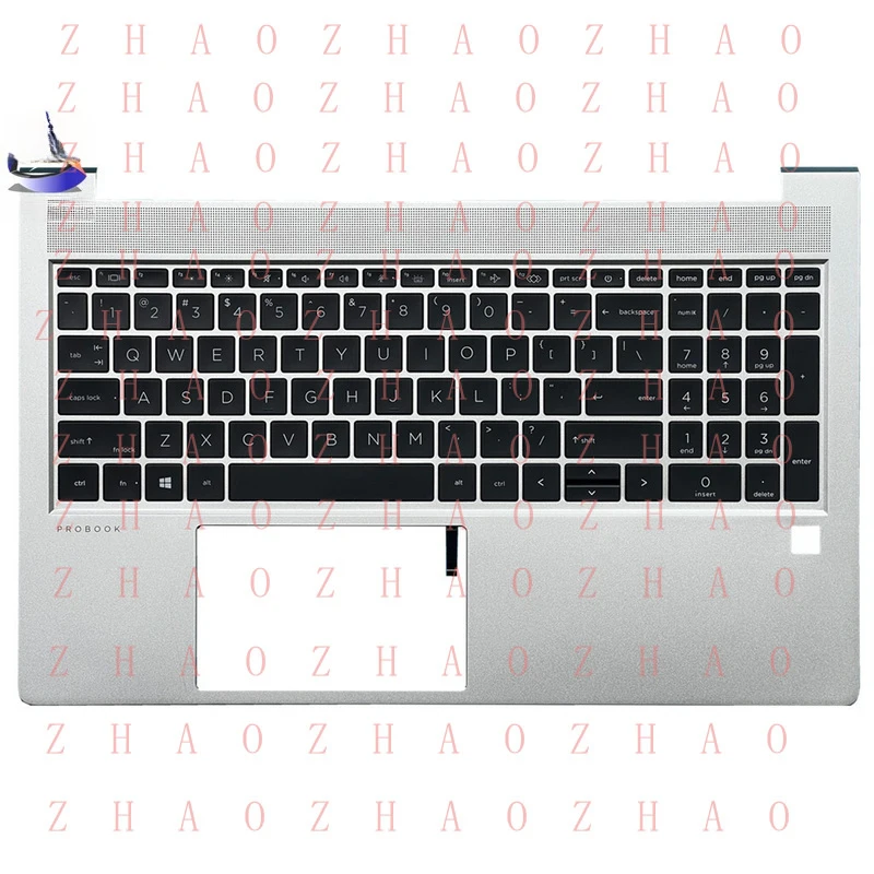 L+ For HP Probook 450 455 G8 Upper Case Palmrest Backlit Keyboard M21742-001
