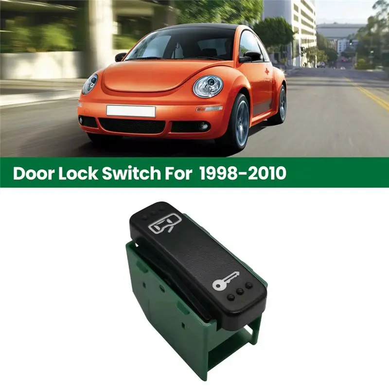 1C0962125A Car Central Door Lock Switch Satin Black Left For VW Beetle 1998-2010 1C0962125A01C-A54R