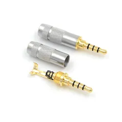 1Pc Replacement 4 Pole 3.5mm Stereo Male Repair Headphones Audio Jack Plug Connector Soldering For Most Earphone Jack