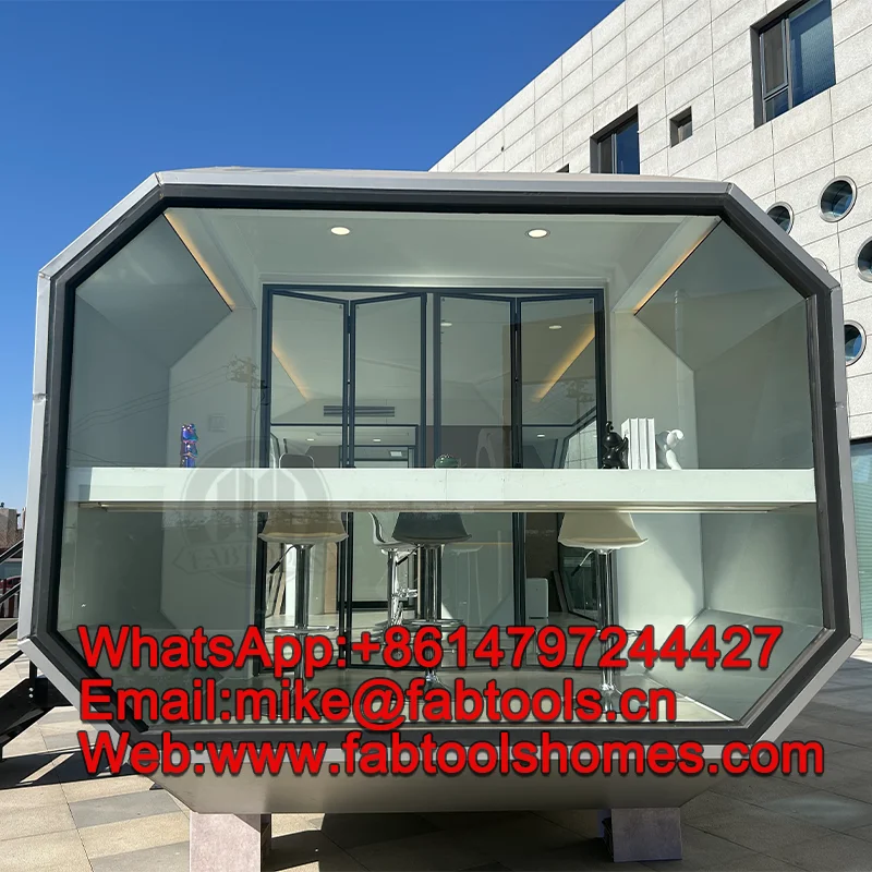 Portable Economic Movable 20ft & 40ft Homes Modular Frame House Modern Luxury Prefab Houses Space Capsule Hotel Vacation Space