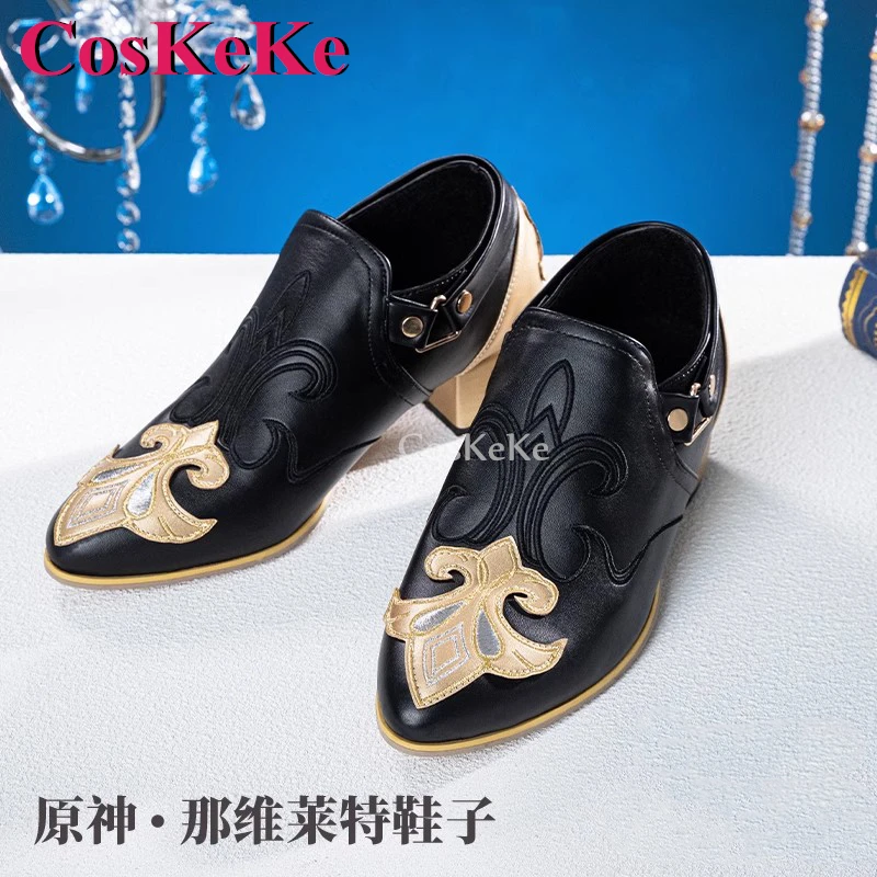 

CosKeKe Neuvillette/Wriothesley Shoes Cosplay Game Genshin Impact Universal Fashion Shoes Daily Wear Party Role Play Accessories