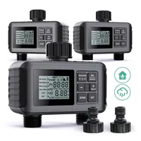 Outlet 2 Zone 2 Programs 3 LCD Digital Garden Water Timer Rain Delay Watering Tap Hose Irrigation Controller Week and Day Cycles