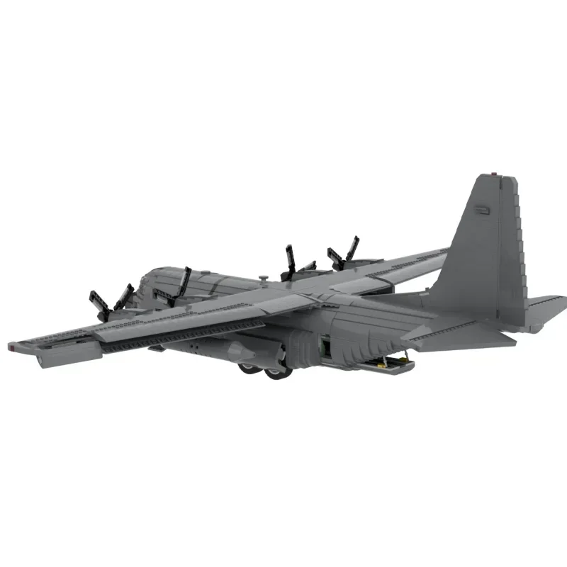 ทหาร Series Moc Building Blocks 1:38 Scale Legacy C-130H Hercules รุ่นเทคโนโลยีอิฐ DIY ประกอบเครื่องบินของเล่นเด็ก