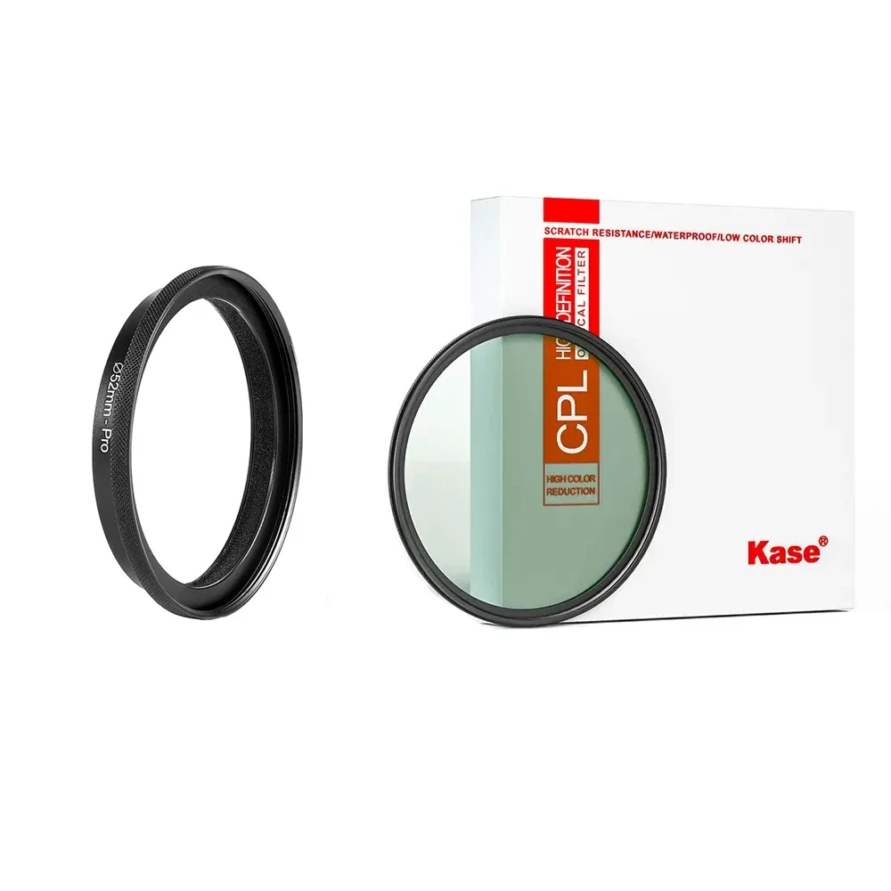 Kase 52mm AGC CPL Filter with Adapter Ring for Kase Silver Master Macro Lens Pro