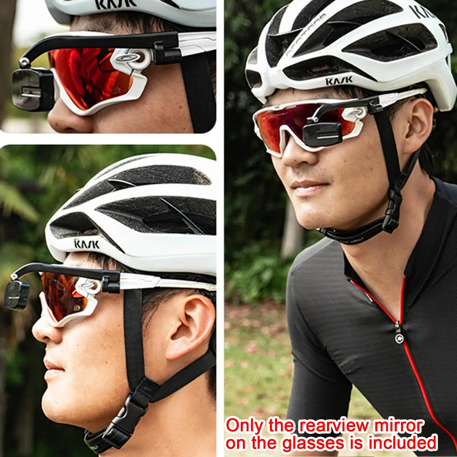 Bicycle Cycling Glasses Rear View Mirror Bike View Rear Eyeglass 360 Bike Mirror Adjustment Helmet Mirror Bicycle Accessories