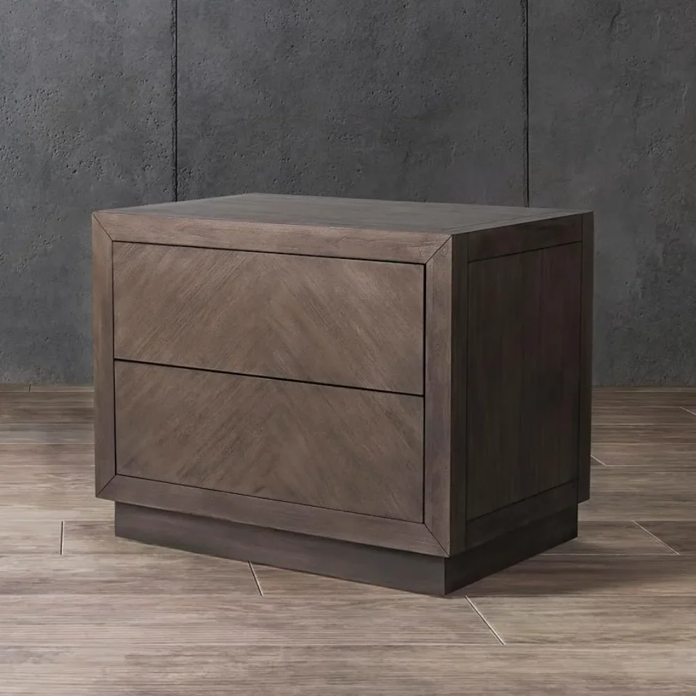 

SAFAVIEH светильник коричневый стол (Полностью Собранный) от Couture Home Collection, Стив, 2 ящика, деревянная тумбочка