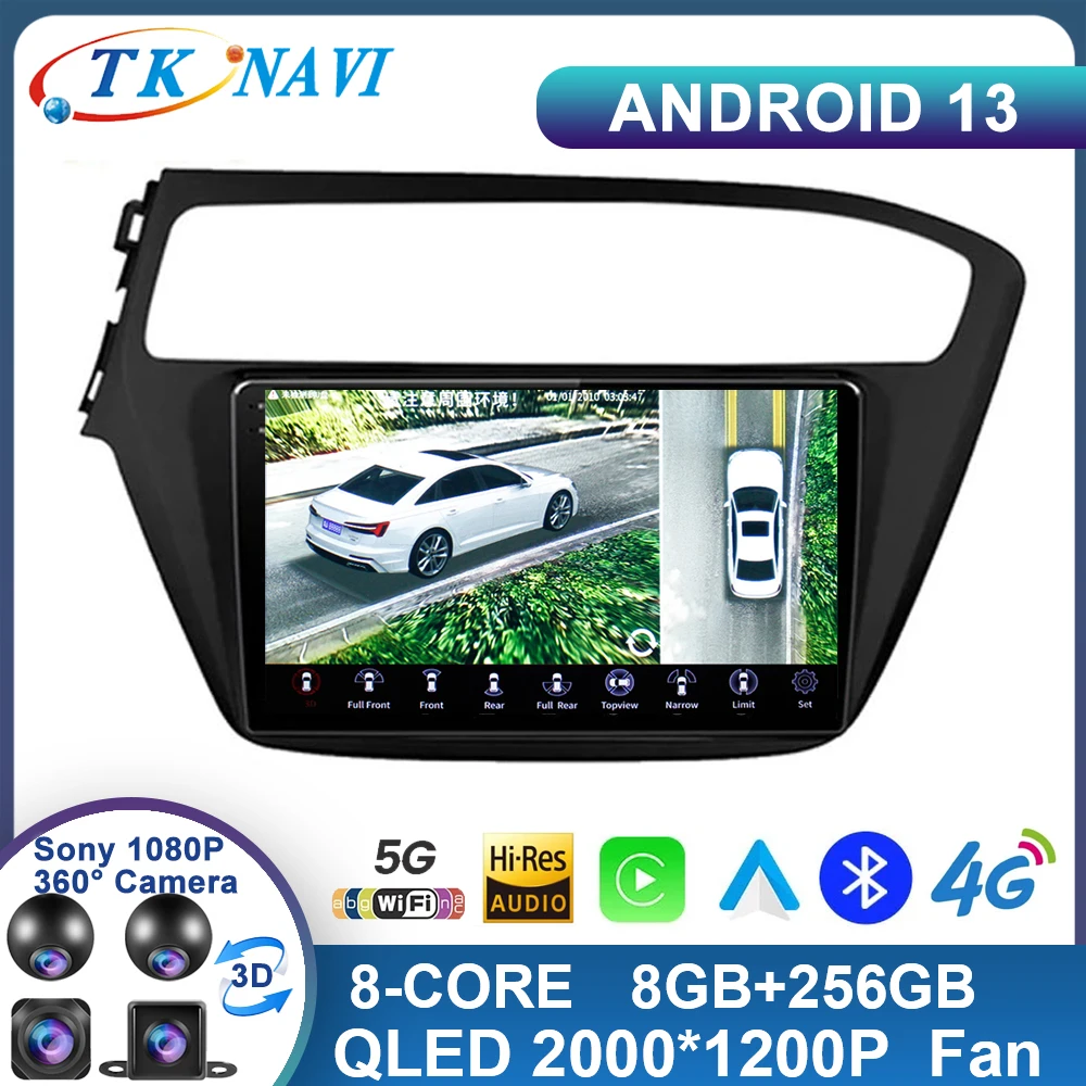 

Android 13 For Hyundai i20 2018-2019 RHD LHD Octa Core DVD GPS Navigation Player Deckless Car Radio Stereo Headunit Carplay WIFI