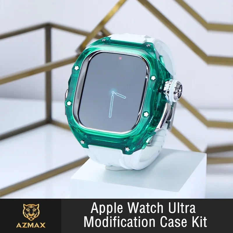 modification-kit-tr90-transparent-protective-case-strap-for-apple-watch-ultra1-ultra2-ultra-3-band-for-iwatch-series-49mm