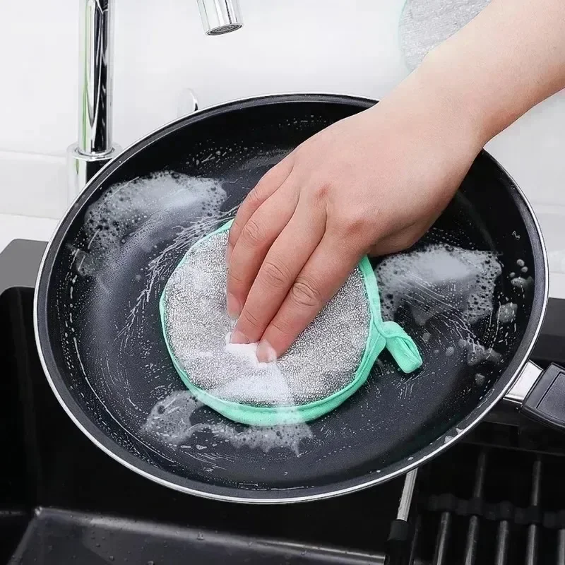 Double Side Dishwashing Sponge Dish Washing Brush Pan Pot Dish Wash Sponges Household Cleaning Kitchen Tools Sponge