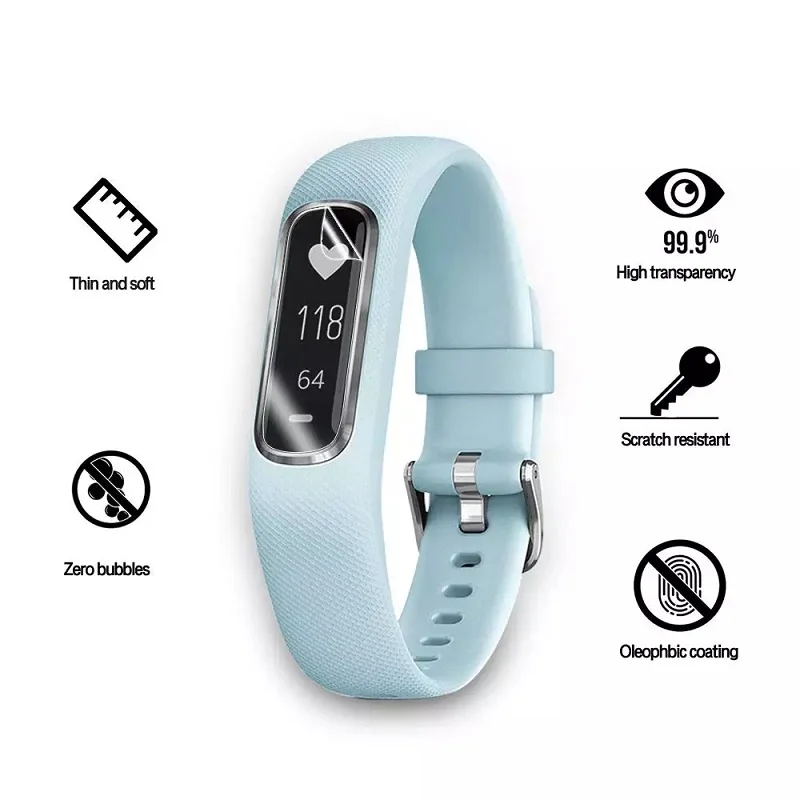 Film Hydrogel écran protecteurs pour Garmin Vivosmart 4 HR Plus HR+ (non verre trempé) Garmin Vivosmart 4 HR Plus HR+ protection écran protecteur