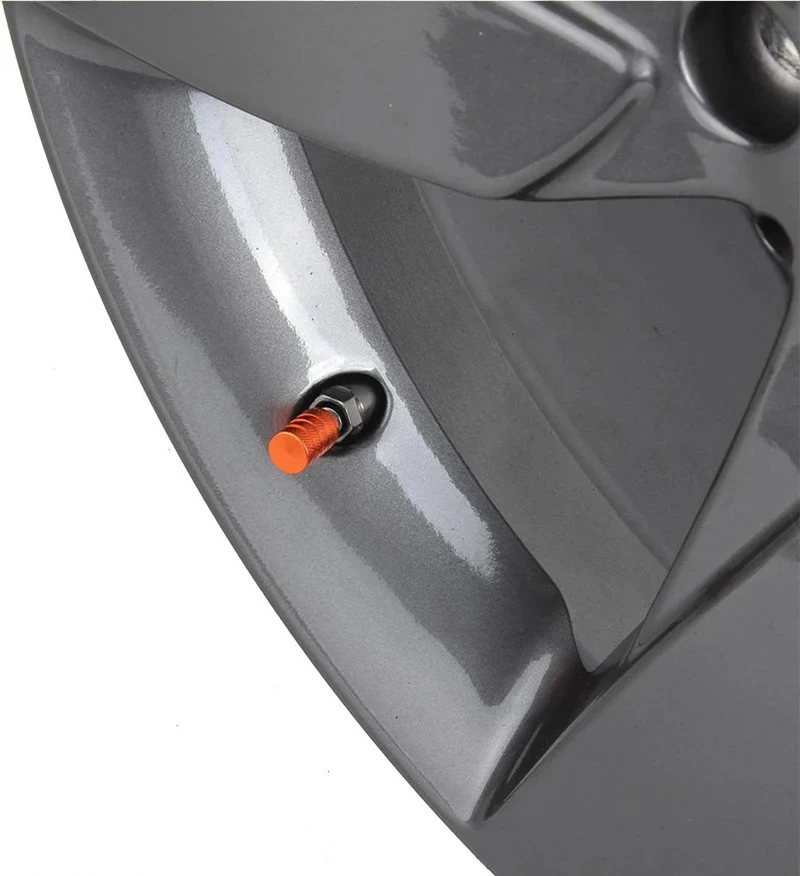 4 Stücke Universal Stil Reifen Ventilkappe Aluminium Silber Auto Reifen Ventilschäfte Abdeckungen Aluminium Reifen Rad Vorbau Luftventilkappe – Detail 3