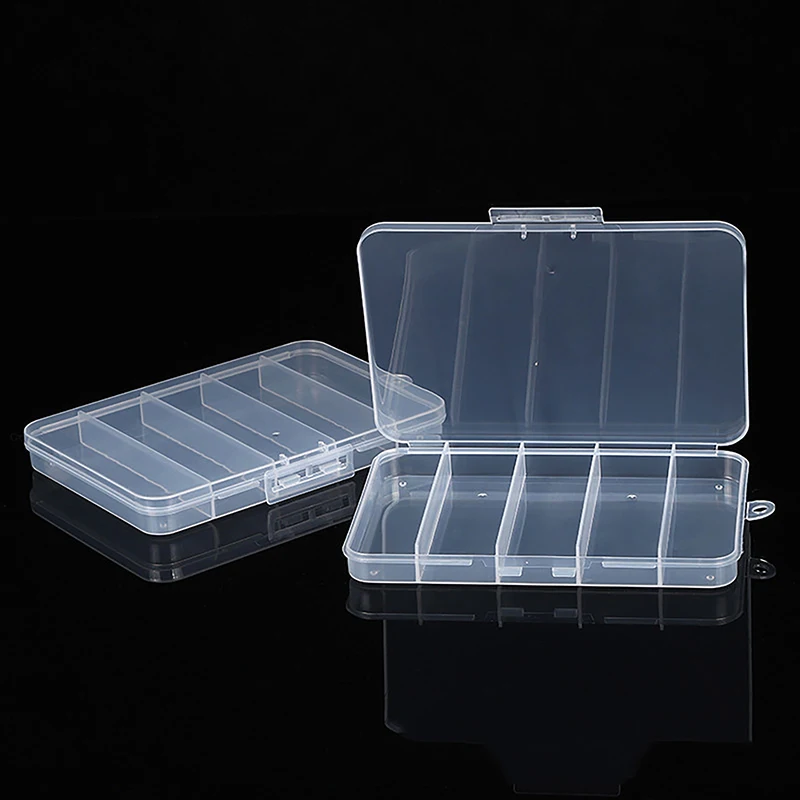 Transparent Fruit Fork Storage Box Organizer Plastic Storage Case Adjustable Container For Kids Fruit Fork Organizer Display Box