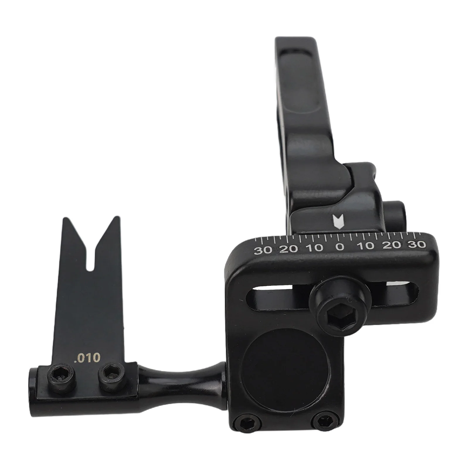 Starke Pfeilauflage, Stahlplatte, 7 x 6,5 x 1,8 cm, 86,2 g, verstellbare Aluminiumlegierung, schwarze, klare Skala mit einem Schraubenschlüssel