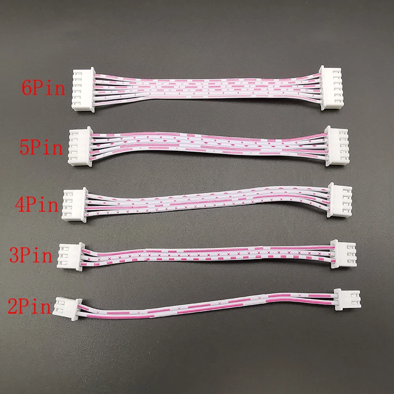10Pcs/lot Micro JST XH2.54 XH 2.54mm Pitch 2/3/4/5/6 Pin Female to Female Connector With 26AWG Red White Wire Cable 10/20/30CM