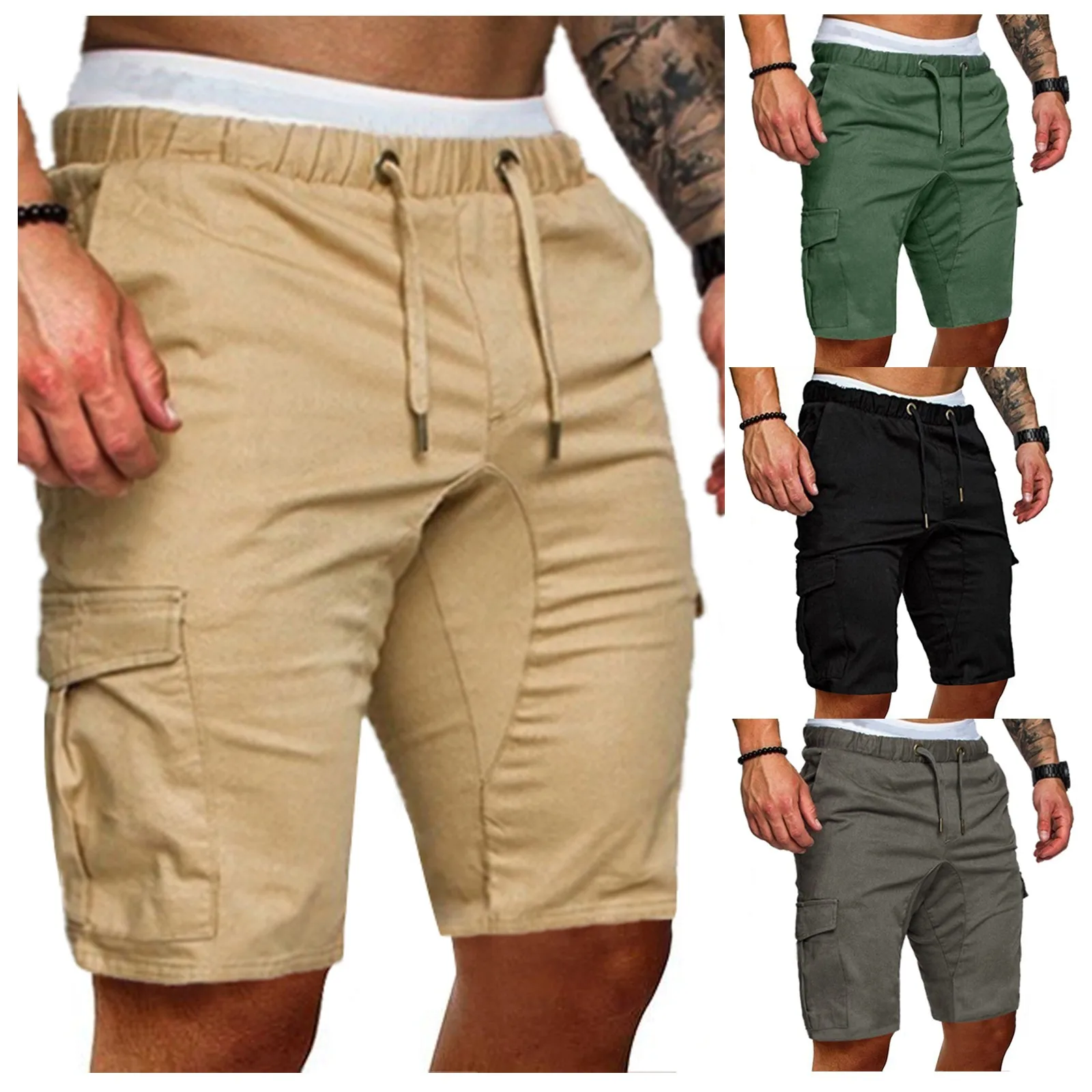 Shorts de carga militar masculino, shorts táticos de camuflagem, de algodão, solto, para trabalho, casual, plus size, novo em marca, 2022