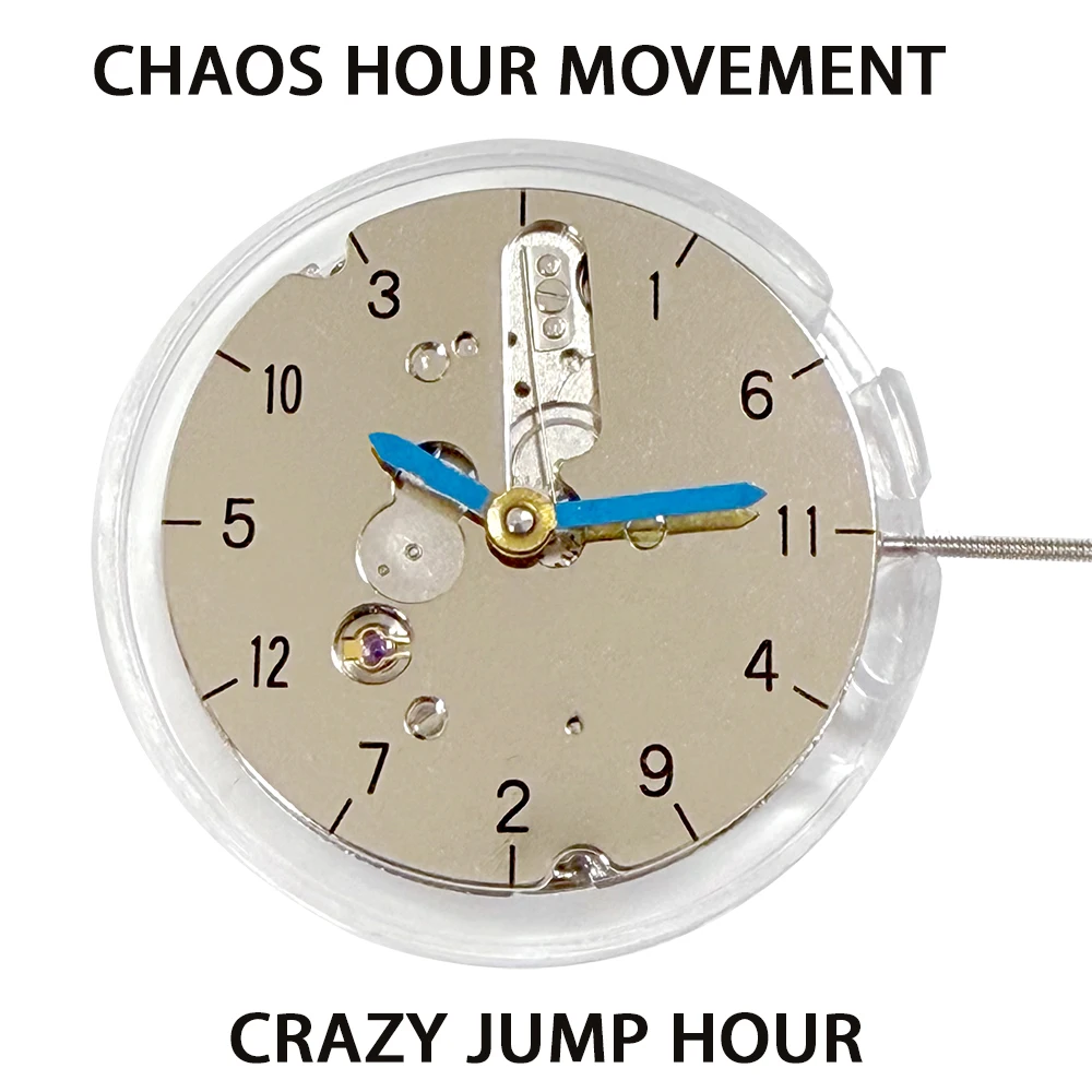crazy jump hour hand fully automatic movement Diameter 26 mm 21600 bph no sec hand