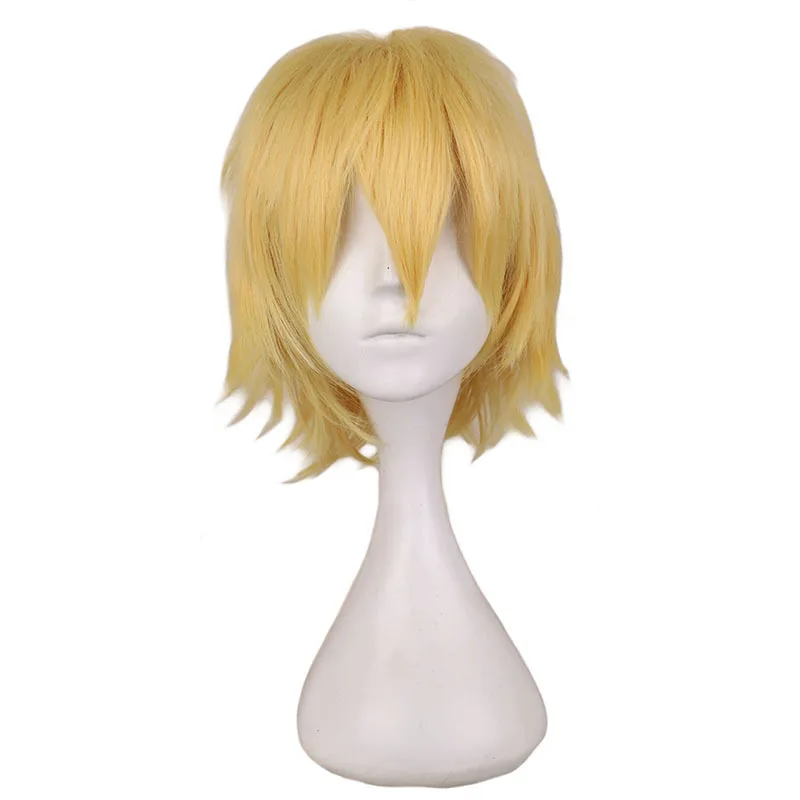 Synthetic Hair Axis Powers Hetalia Tino Vainaminen Style Male Blonde Short  Cosplay Wig image 2