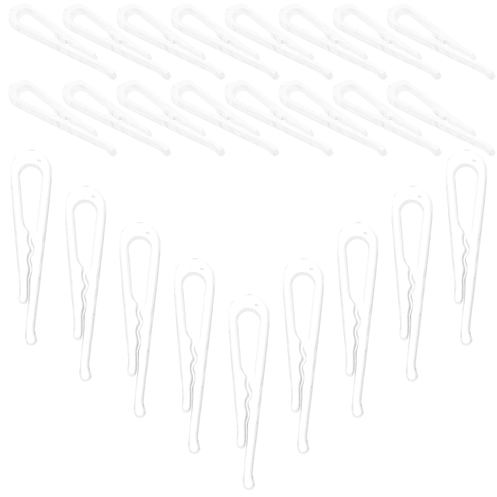 100 PCS Protection Clothing Fixing Clip Clips Small Plastic Sock Shirt Transparent for Clothes Man
