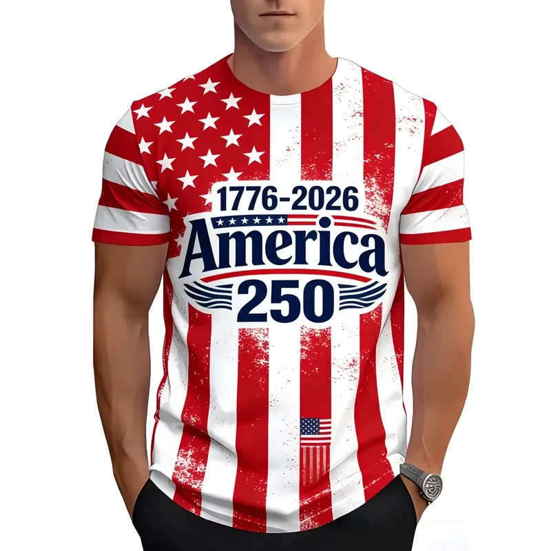 2026 Custom Patriotic T-Shirt for Men and Women Featuring God Bless The USA Design and American Flag Print Ideal for