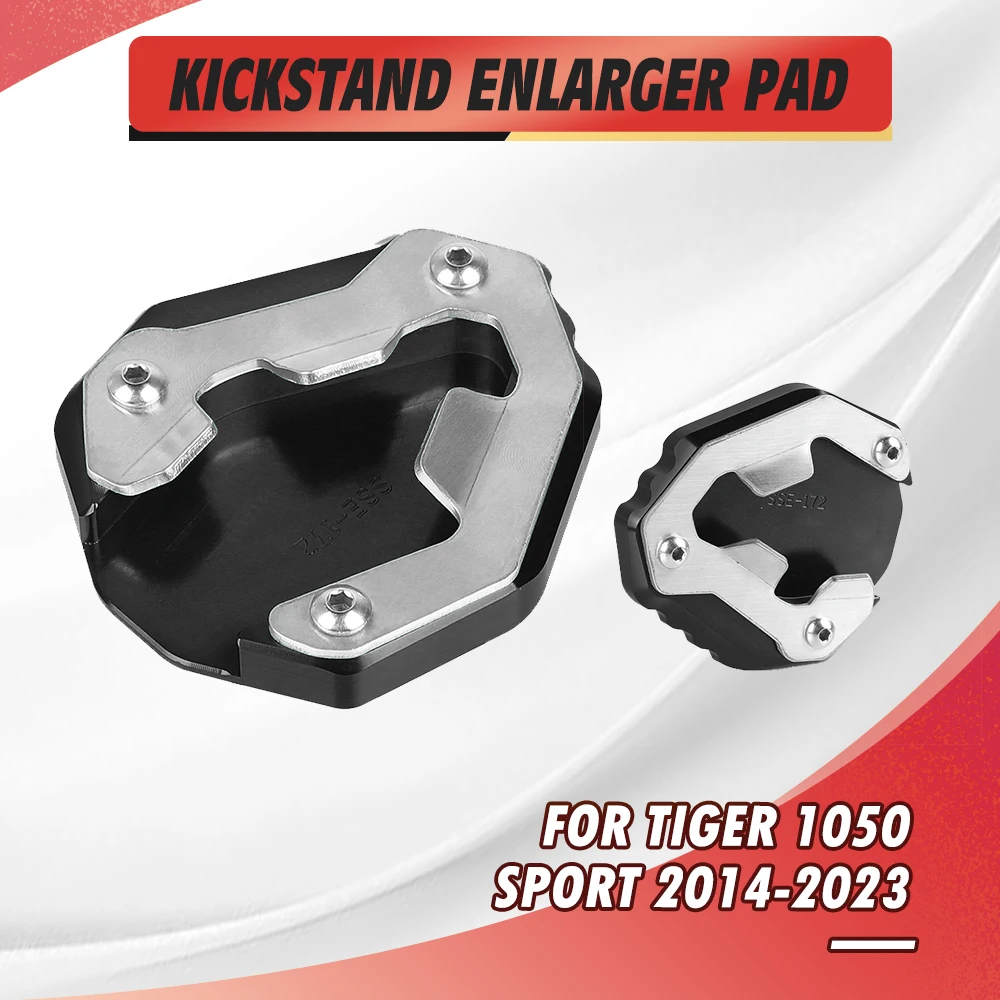 

For Tiger 1050 Sport 2014 2015 2016 2017 2018 2019 2020 2021 2022 2023 Motorcycle Kickstand Side Stand Extension Support Plate
