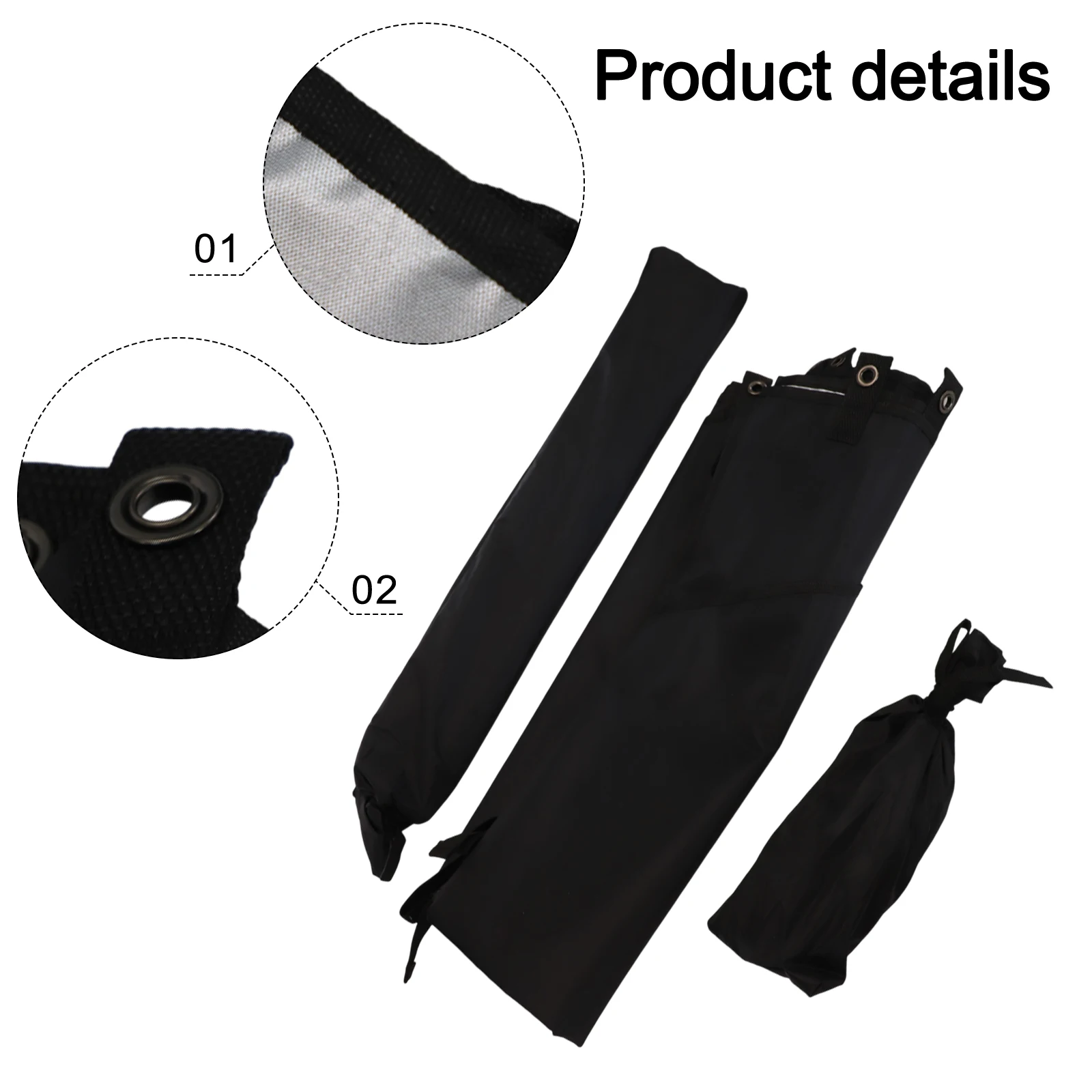 

6m² Sun Canopy Awning For Motorhome Van Campervan SUV Fire Retardant 210D Fabric Shelter With Adjustable Poles And Carry Bag