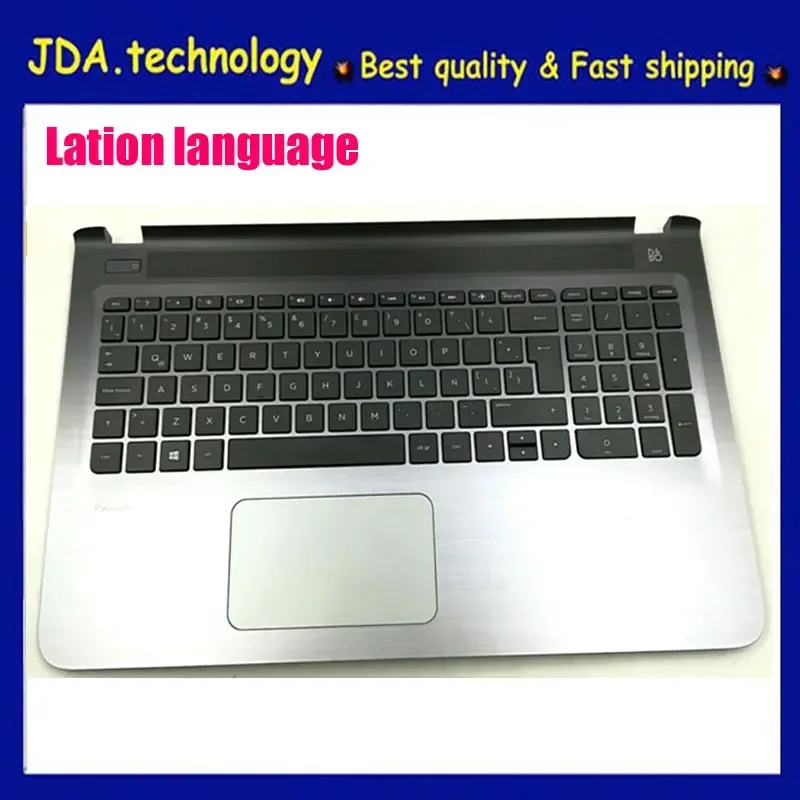 MEIRROW       New/Orig for HP Pavilion 15 15-AB 15-AB065TX TPN-Q159 TPN-Q158 Palmrest Latin keyboard upper cover Touchpad