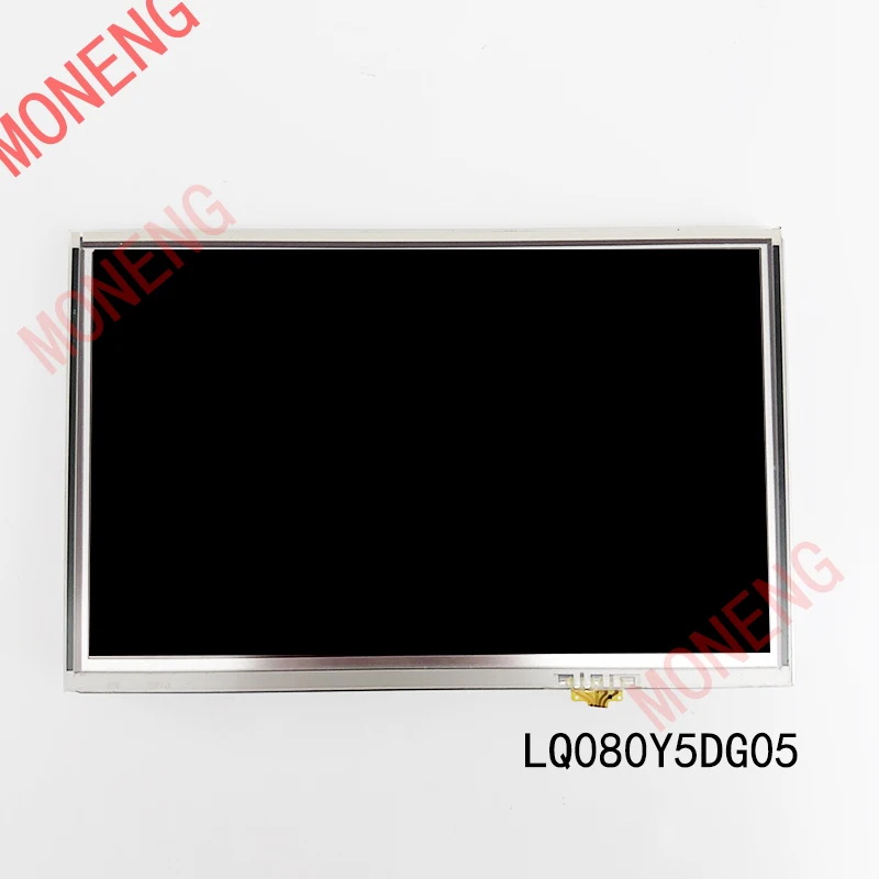 Original 8.0 800 × 480 Resolução Industrial Tela Lq080y5dg05 com Toque Tft Tela de Cristal Líquido Lcd
