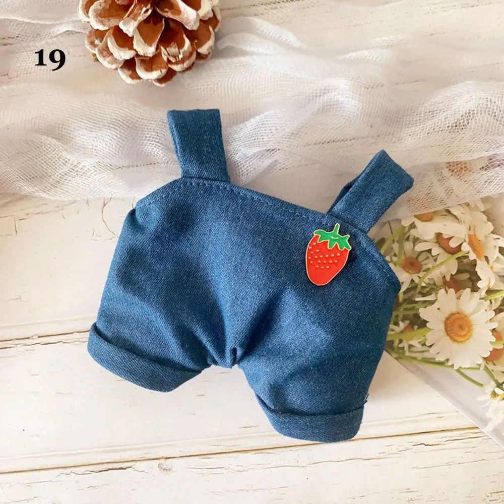 Kids Toy For 1/12 BJD Dolls Jeans Shorts Outfits Winter Top Coats Doll Clothes For 15~20cm Doll Handmade Jacket Pants