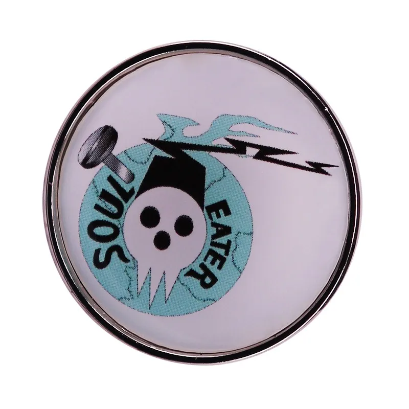 

Soul Eater Shinigami Death Enamel Pin Japanese Manga Anime Badge Pins Jewelry