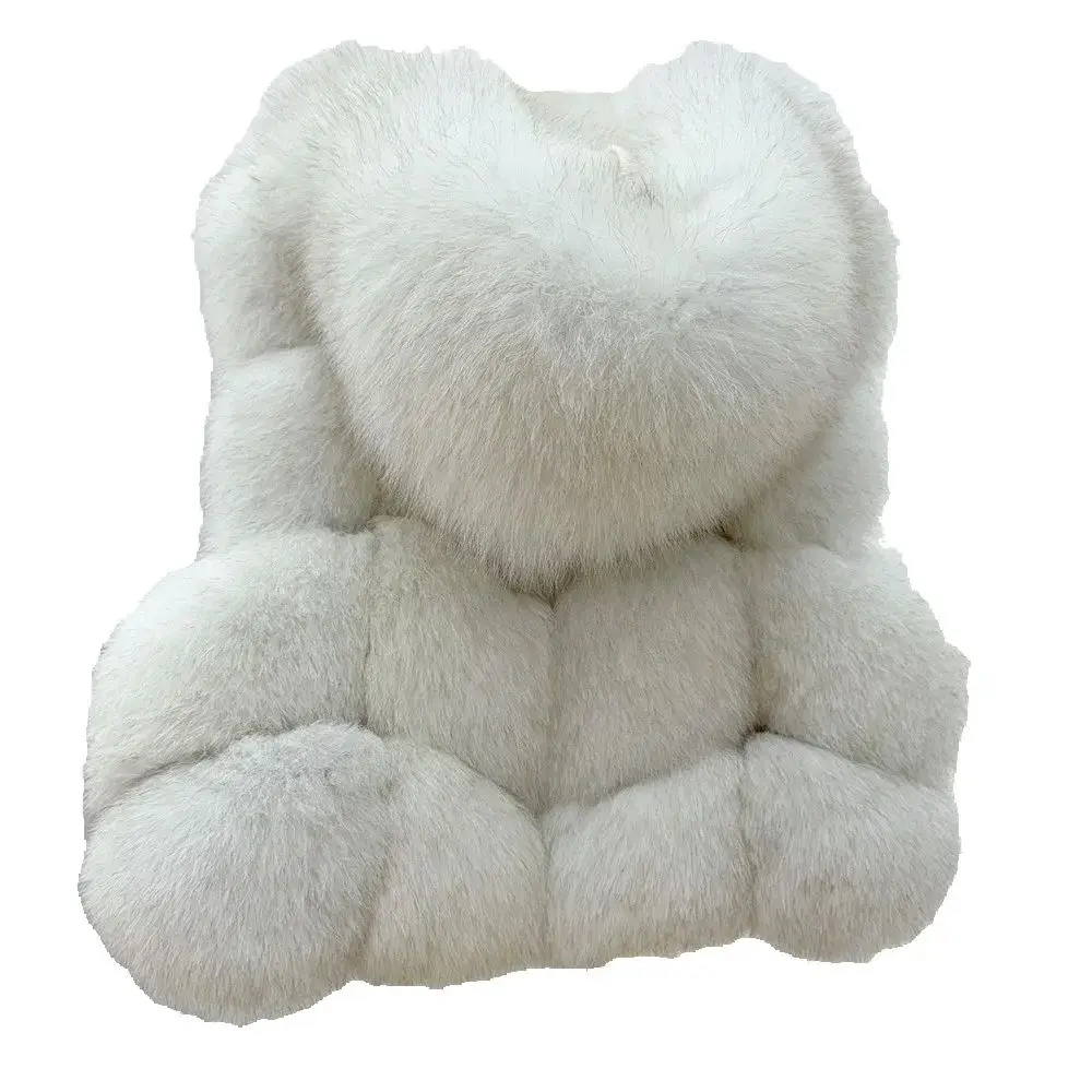 سترة فرو الثعلب، معطف فرو قصير بغطاء للرأس للسيدات 2025، سترة، كتف علوي