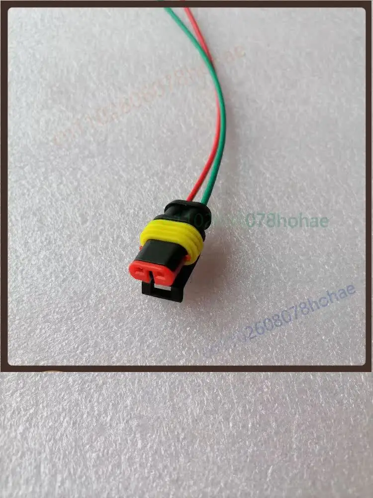 For Truck Sensor Connector 2‑Pin Thin Oval Female Socket Wiring Harness Plug Repair Parts(4pcs)