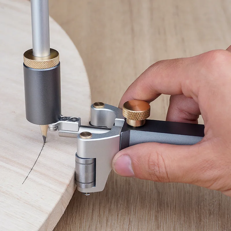 

Woodworking Linear Arc Dual-purpose Scriber Parallel Scriber Multifunctional Scribing Tool Dare To Draw Contour Gauge