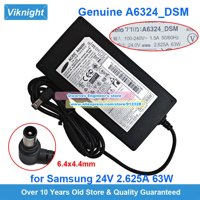 

Оригинальный адаптер переменного тока A6324_DSM 24 В 2,625 А для Samsung HW-K550/ZC HW-H7501 HW-F750 HW-H751 HW-751 HW-H750 HW-J450 HW-E550 SOUNDBAR.