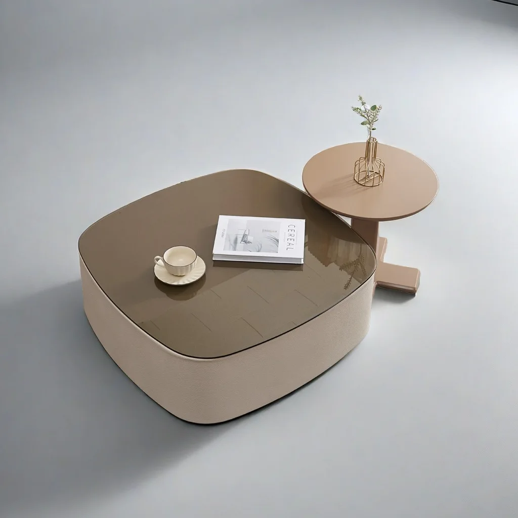 

light luxury mango rock slab cream modern minimalist living room household small apartment combination