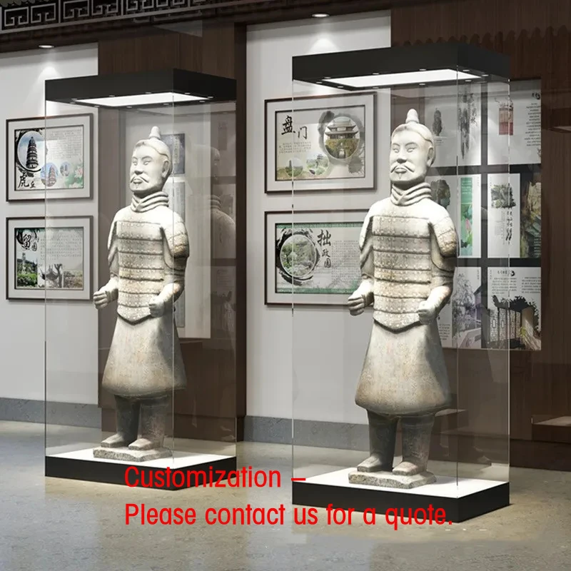 custom.Custom High End Museum Display Exhibition Display Stand Panoramic Glass Museum Display Showcase