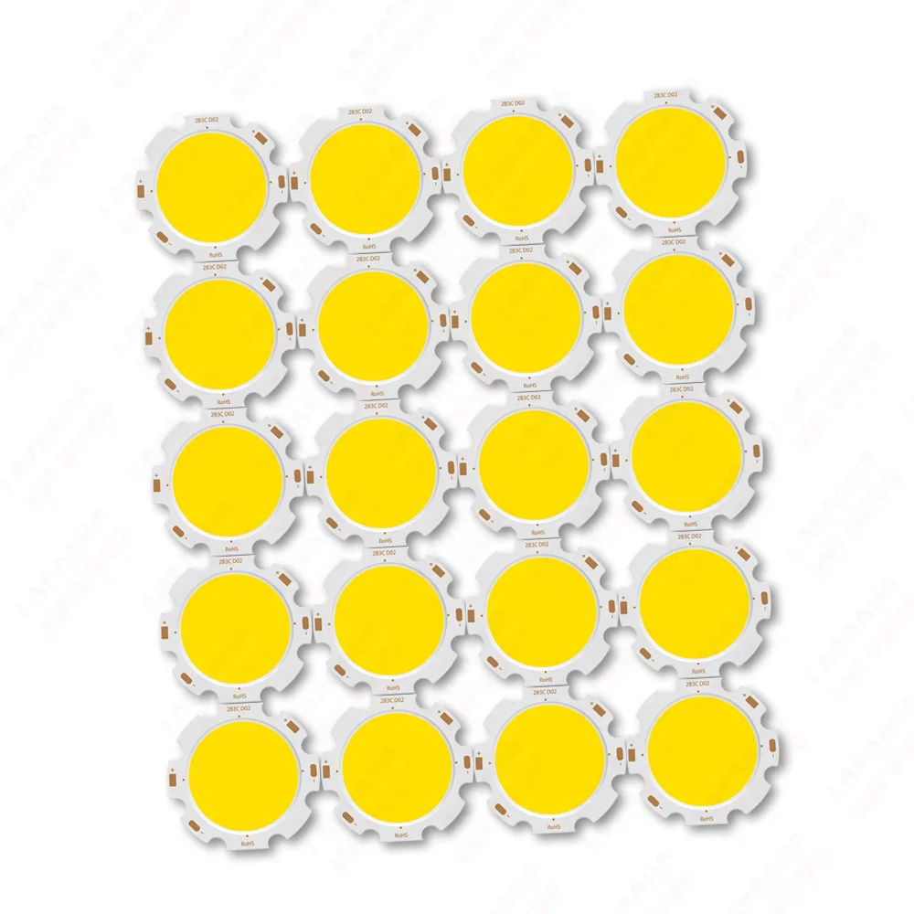 5Pcs CRI Ra 80 LED Chip COB 3W 5W 7W 10W Warm Natural White 3000K 4000K 6000K 2820 Star Board For DIY Bulb Track Light Downlight