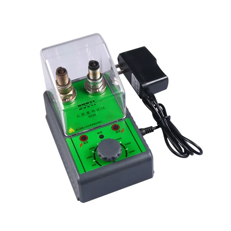 

DY28 Double Hole Flame Nozzle High Voltage Package Ignition System Tester Test Bench Automotive Spark Plug Jump Tester