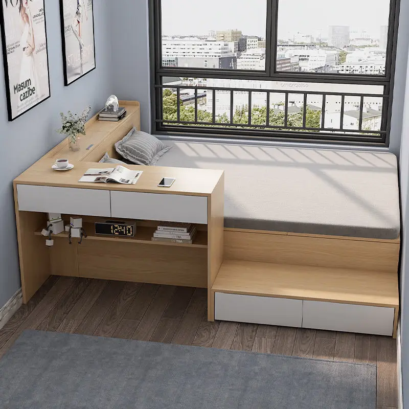 [مجموعة 57,000] الآن قم بعمل شقة صغيرة بسيطة وسرير مفرد من حصير التاتامي وصندوق مرتفع متكامل متعدد الوظائف