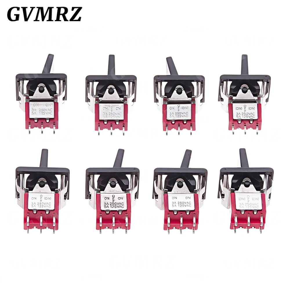 1PCS SH T80-R Series Mini Paddle Toggle Switch Square Snap-i