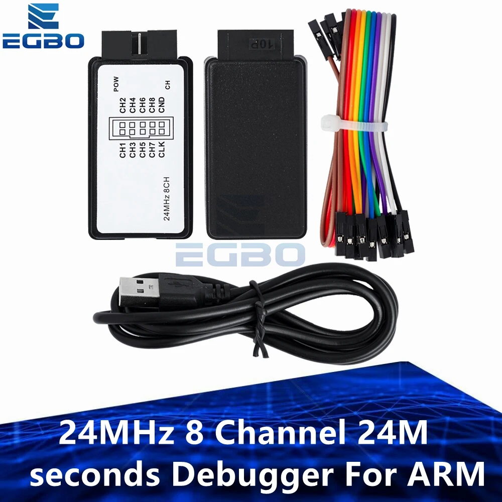 EGBO USB 24 ميجاهرتز 8 قناة 24 متر/ثانية مصححة ل ARM FPGA 24 متر 8CH