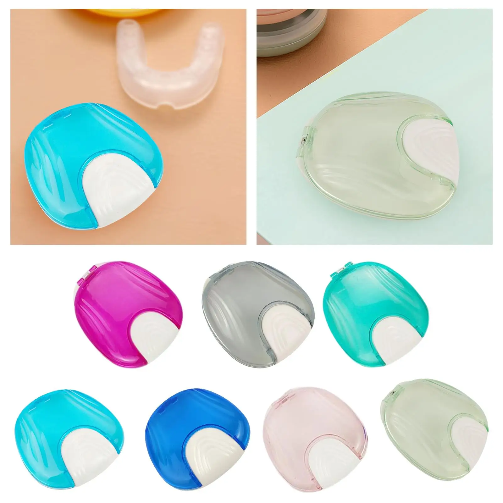 

Orthodontic Retainer Case, Cleaning Holder Partial Denture Box for Mouth Guard
