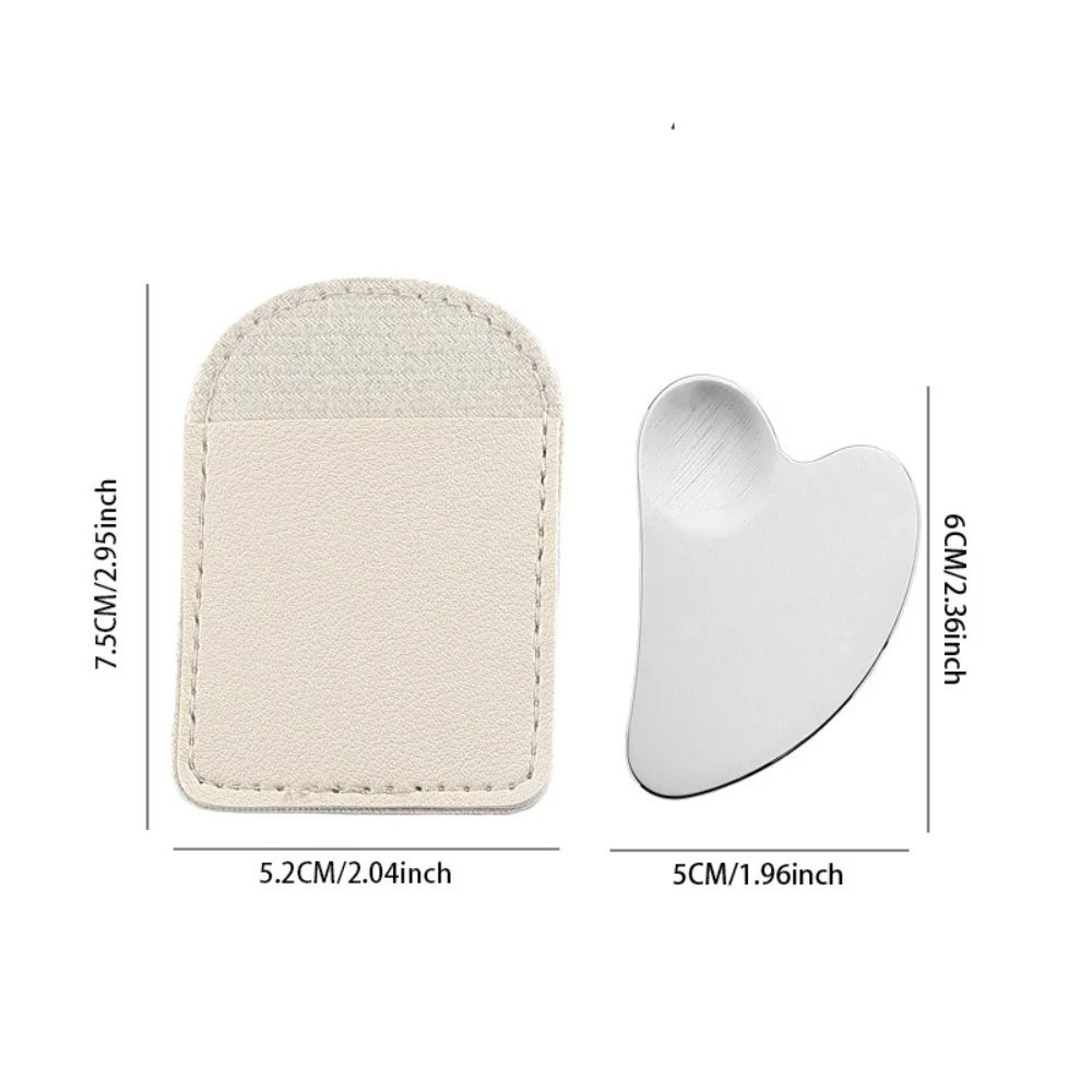 ใหม่สแตนเลส Gua Sha Scraper รูปหัวใจ Universal Guasha เครื่องมือนวดเครื่องนวดหน้าสําหรับความงามบนใบหน้านวดตา