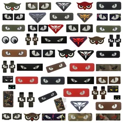 Personality Animal Eye IR Reflective Luminous Armband Eagle Eye Laser Cut Armband Backpack Hook Loop Jacket Patches for Clothing